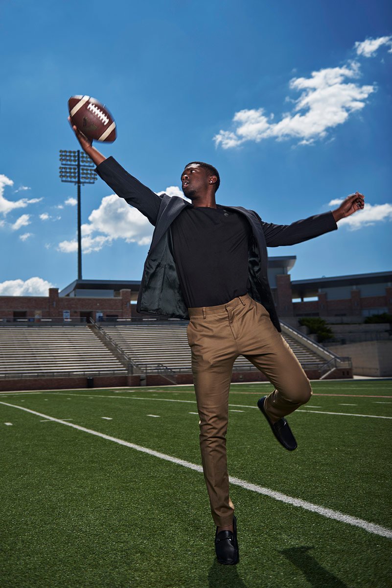 Allen defensive back state champions senior photos in allen texas